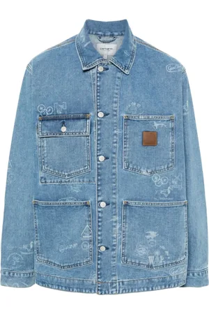 Carhartt Jakke, Herre, Blå, XL, Uld, Stamp Jakke