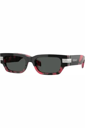 VERSACE Tilbehør, unisex, Sort, 53 MM, Sort Ramme Mørkegrå Linser Solbriller