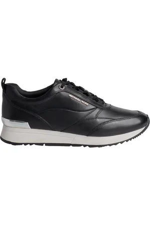 Michael Kors Sko, Dame, Sort, 40 1/2 EU, Uld, Luksuriøse Allie Stride Sneakers