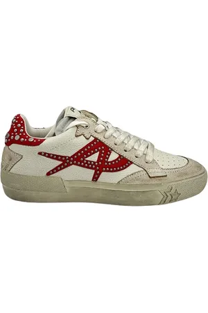 Ash Sko, Dame, Hvid, 37 EU, Læder, Moonlight Studs Sneakers - Hvid
