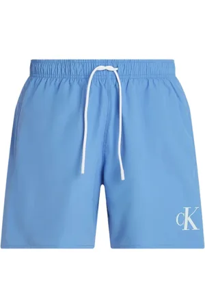 Calvin Klein Badetøj, Herre, Blå, 2XL, Polyester, Blå Sea Shorts Regular Fit