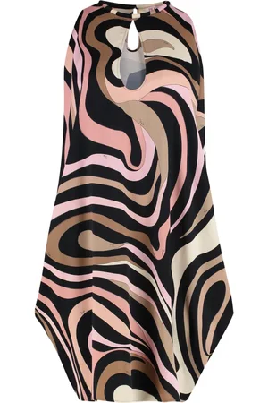 Emilio Pucci Kjole, Dame, Flerfarvet, XS, Marmo Print Cut Out Kjole