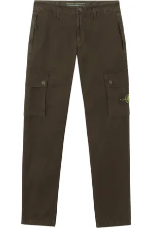 Stone Island Bukser, Herre, Grøn, W36, Bomuld, Slim Grøn Cargo Bukser