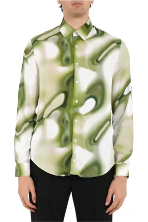Patrizia Pepe Skjorte, Herre, Flerfarvet, 2XL, Løstsiddende viskose mønstret skjorte