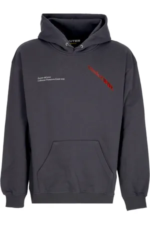 IUTER Sweathshirts & Hoodies, Herre, Grå, S, Bomuld, Let hættetrøje med forlomme