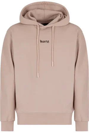 DISCLAIMER Sweathshirts & Hoodies, Herre, Brun, M, Graffiti Print Hættetrøje til Mænd