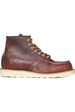 Red Wing Sko, Herre, Brun, 42 EU, Læder, Brun læder snørestøvler til anklen
