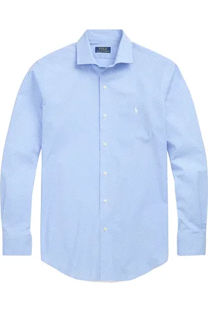 Ralph Lauren Skjorte, Herre, Blå, M, Bomuld, Sport Skjorte Kollektion