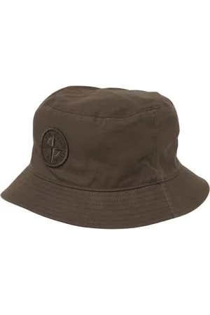 Stone Island Tilbehør, Herre, Grøn, M, Bomuld, Sort Bomuldsspandehat Stilfuldt Design