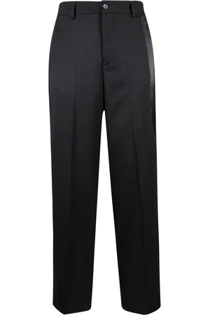 Maison Margiela Bukser, Herre, Sort, M, Uld, Stilfulde bukser til et trendy look