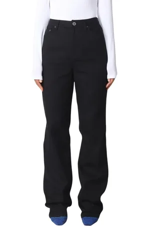 ROTATE Jeans, Dame, Sort, W27, Bomuld, Sorte Straight Leg Jeans