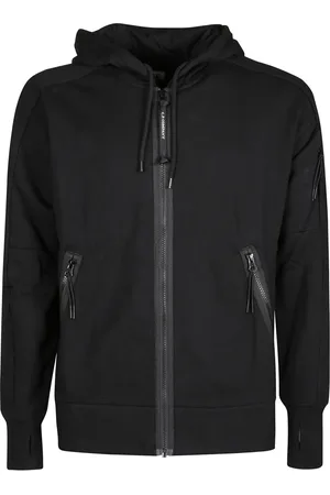 C.P. Company Sweathshirts & Hoodies, Herre, Sort, M, Bomuld, Hættetrøjer - Åben Stil