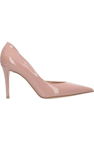 Ncub Sko, Dame, Lyserød, 38 1/2 EU, Læder, Rosa Patent Læder Sandaler med 7cm Hæl