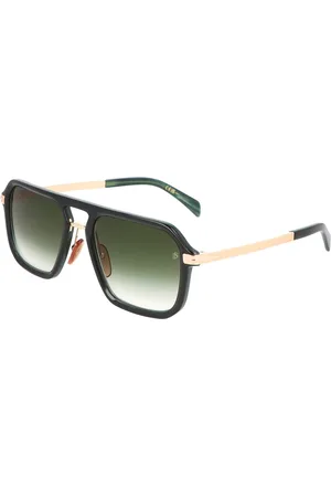 DB EYEWEAR BY DAVID BECKHAM Tilbehør, unisex, Grøn, 56 MM, Ikoniske Retrostil Solbriller