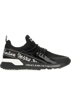 VERSACE Sko, Dame, Sort, 38 EU, Uld, Stilfulde Sneakers til et Trendy Look