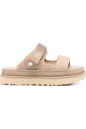 UGG Sko, Dame, , 40 EU, Bomuld, Goldenstar Glide Sandaler i Sand Brun