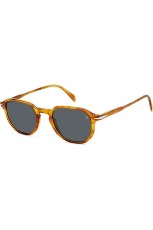 DB EYEWEAR BY DAVID BECKHAM Tilbehør, Herre, , 50 MM, Stribet Brun/Grå Solbriller