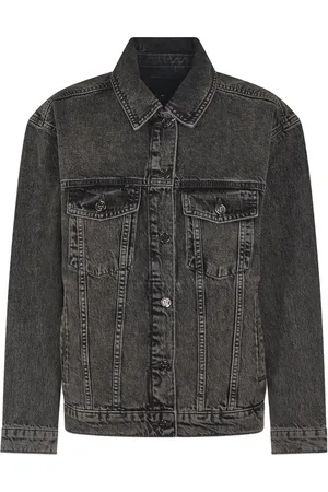 ANINE BING Jakke, Dame, Grå, XS, Denim, Stålgrå Rory Jakke