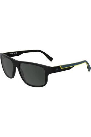 Lacoste Tilbehør, Herre, Sort, 57 MM, Uld, Stilfulde solbriller i sort