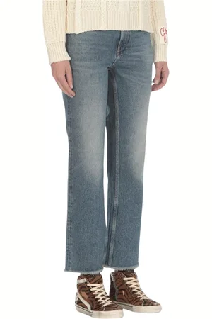 Golden Goose Jeans, Dame, Blå, W25, Bomuld, Klassiske Blå Straight Leg Jeans