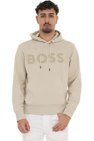 HUGO BOSS Sweathshirts & Hoodies, Herre, , 2XL, Bomuld, Maxi Logo Hættetrøje 100% Bomuld
