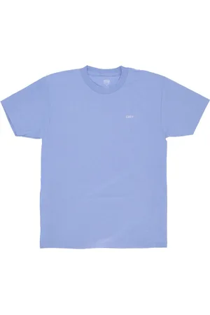 Obey Top, Herre, Blå, S, Bomuld, Digital Violet Klassisk Tee Herre T-Shirt