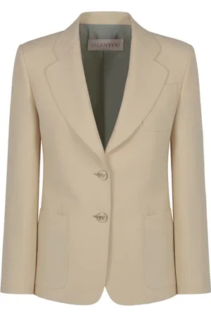 VALENTINO Jakke, Dame, , S, Uld, Crepe Couture Blazer med Panther VLogo