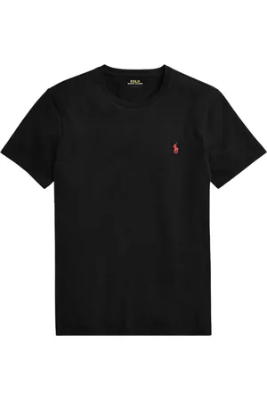 Ralph Lauren Top, Herre, Sort, S, Sort kortærmet poloshirt