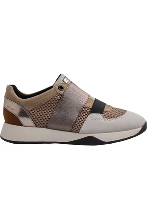 Geox Sko, Dame, Flerfarvet, 35 EU, Moderne Slip-On Sneakers til Kvinder