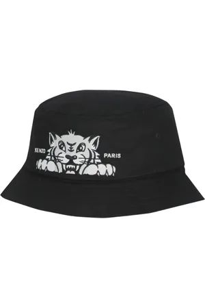 Kenzo Tilbehør, Dame, Sort, S, Bomuld, Sort Tiger Grafisk Spandehat