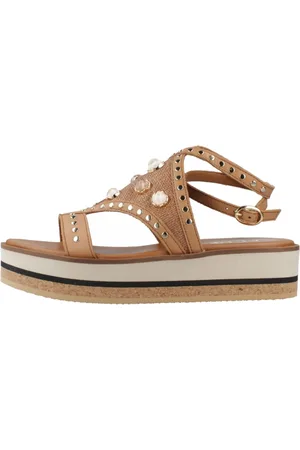 Alpe Sko, Dame, Brun, 38 EU, Adorno Flade Sandaler