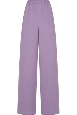 VALENTINO Bukser, Dame, Lilla, S, Solid Cady Couture Bukser