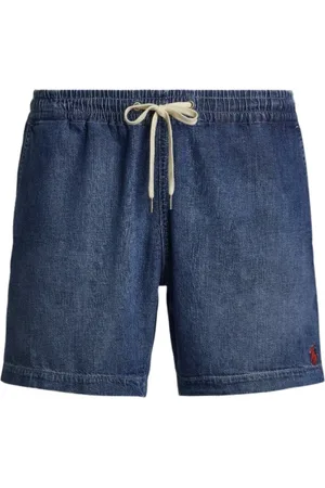 Ralph Lauren Shorts, Herre, Blå, L, Denim, Denim Prepster Shorts med elastisk talje