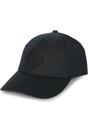 Stone Island Tilbehør, Herre, Sort, ONE SIZE, Bomuld, Sort Urban Kasket med Elegant Design