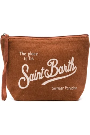 MC2 SAINT BARTH Taske, Dame, Brun, ONE SIZE, Linned, Linned Clutch Taske Kastanjebrun