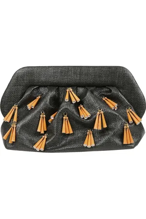 THEMOIRÈ Taske, Dame, Sort, ONE SIZE, Uld, Bios Clutch med Aftagelig Rem