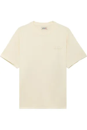 Autry Top, Herre, , M, Bomuld, Logo Tone T-Shirt Creme