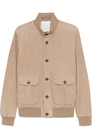 BARBA Jakke, Herre, , 2XL, Suede, Suede jakke med lynlås