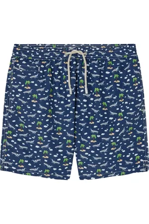 MC2 SAINT BARTH Badetøj, Herre, Blå, 2XL, Havetøj Palm Plane Badedragt
