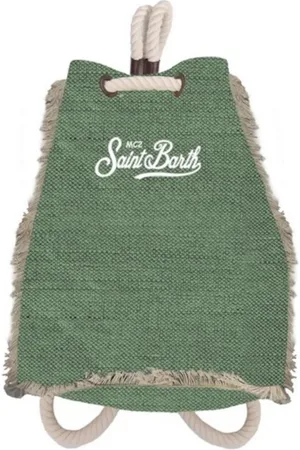 MC2 SAINT BARTH Taske, unisex, Grøn, ONE SIZE, Uld, Grønne tasker til stilfulde outfits