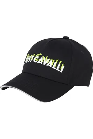 Roberto Cavalli Tilbehør, Herre, Sort, ONE SIZE, Uld, Sort Baseball Cap Stilfuldt Tilbehør