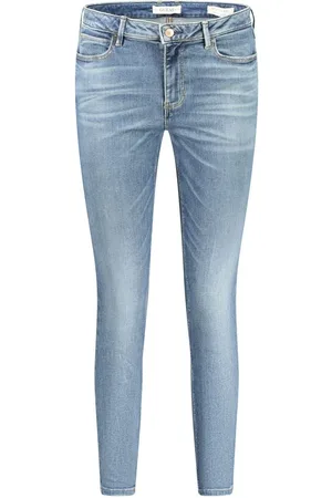 Guess Jeans, Dame, Blå, W27 L29, Bomuld, Blå Skinny High Bomuld Jeans