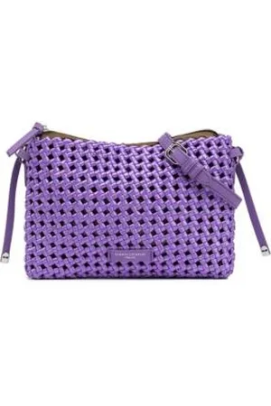 Gianni chiarini Taske, Dame, Lilla, ONE SIZE, Læder, Luksusvævet Pochette med læderrem