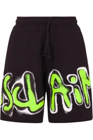 DISCLAIMER Shorts, Herre, Sort, M, Tyl, Urban Graffiti Style Sorte Shorts