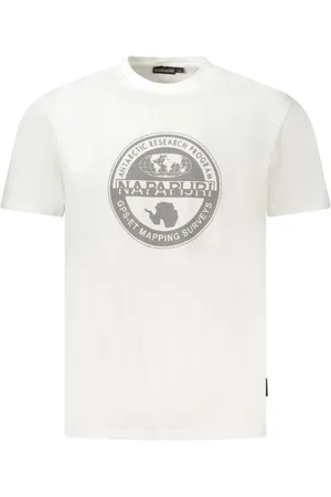 Napapijri Top, Herre, Hvid, XL, Bomuld, Hvid Bomuld Herre T-Shirt