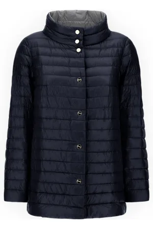 HERNO Jakke, Dame, Sort, M, Uld, Polstret Vinterjakke med Medium Puffer