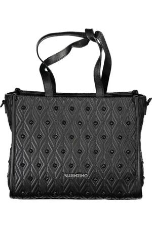 Valentino by Mario Valentino Taske, Dame, Sort, ONE SIZE, Uld, Sort Damehåndtaske med Aftagelig Rem