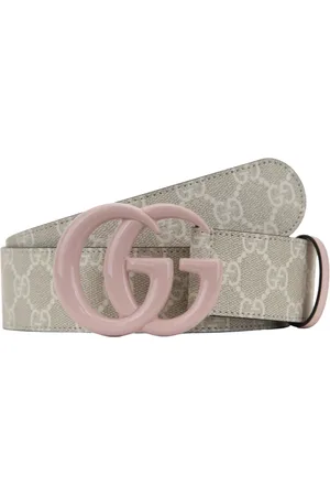 Gucci Tilbehør, Dame, , 120 CM, Læder, Læderbælte med ikonisk logo-motiv
