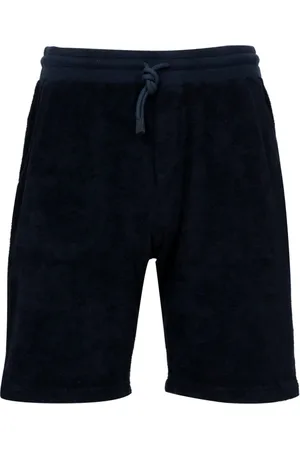 Gran Sasso Shorts, Herre, Blå, 2XL, Bomuld, Blå Terrycloth Shorts med Elastik Talje