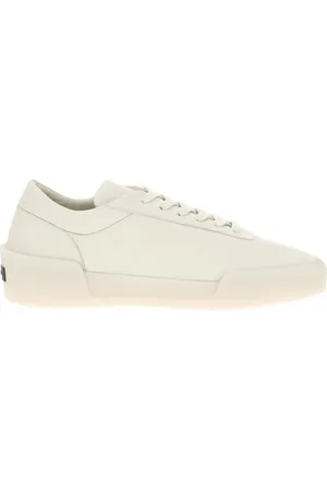 FEAR OF GOD Sko, Herre, , 45 EU, Læder, Minimalistiske Lædersneakers med Ikonisk Monogram